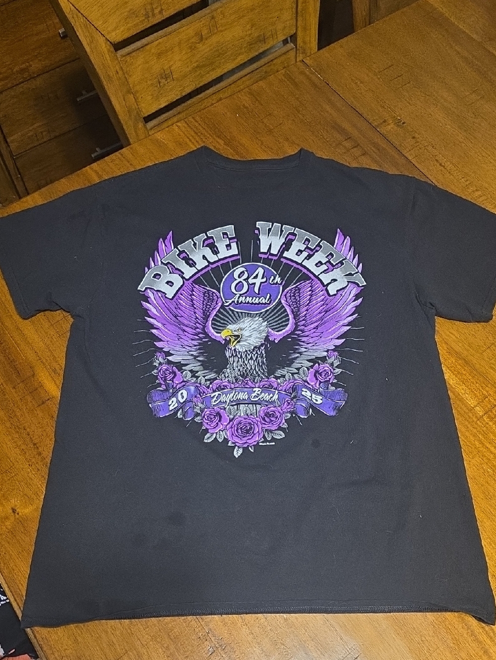 84th Annual Bike Week Graphic Tee - Black and Purple